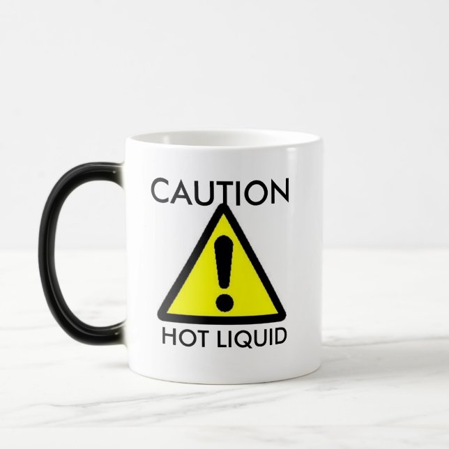 Mágica Precaución: Taza sensible al calor líquida (Izquierda)