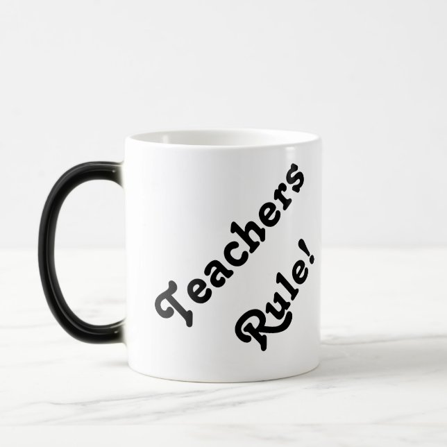 Mágica ¡Regla de los profesores! taza morphing (Izquierda)