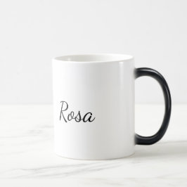Mágica Rosa: Taza de arte de una línea elegante