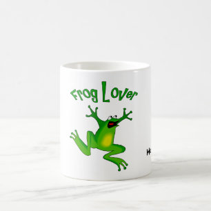Mágica Taza Amante de Ranas - Agregar Texto