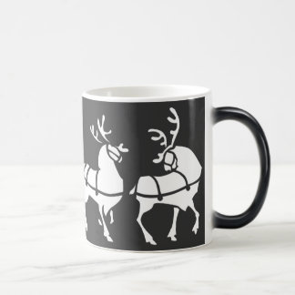 Mágica Taza azul festiva del navidad de la taza de café