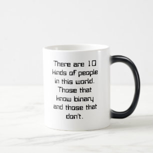 Mágica Taza binaria de transformación