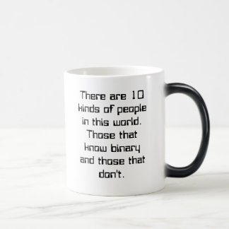 Mágica Taza binaria de transformación