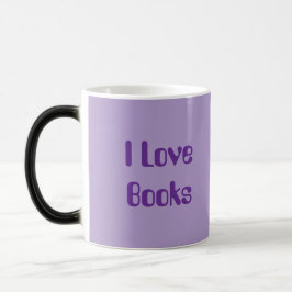Mágica Taza Cambiante Amantes del Libro Lavanda
