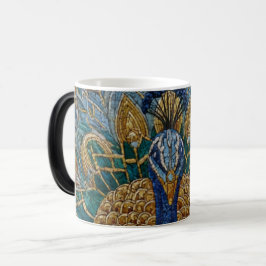 Mágica Taza cambiante de color Zellige de pavo real marro