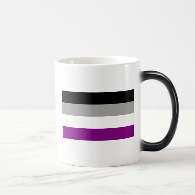 Mágica Taza cambiante del color asexual (Derecha)