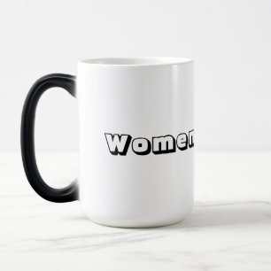 Mágica Taza Cambiante – Texto "Mujeres" Impreso
