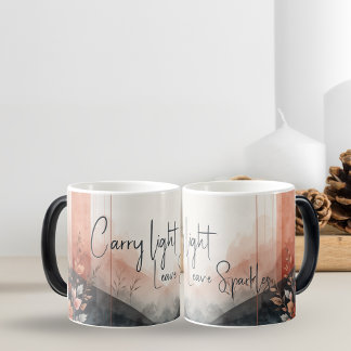 Mágica Taza Carry Light, Leave Sparkles - Floral Acuarela
