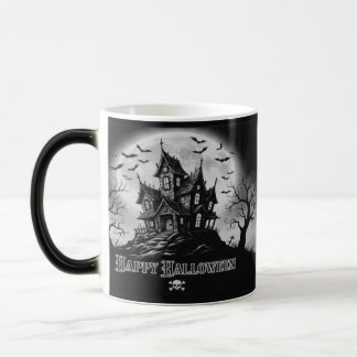 Mágica Taza Casa Embrujada Monocroma