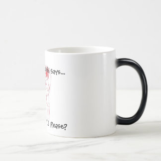 Mágica Taza Color-Cambiante de griterío del "café" del
