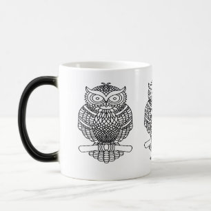 Mágica Taza con búho cambiante (330ml)