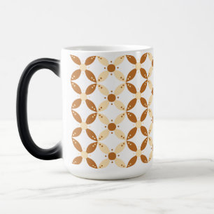 Mágica Taza con cambio de color de patrón geométrico retr