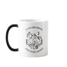 Taza con cita inspiradora negra