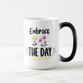 Mágica Taza con cita inspiradora para abrazar el día
