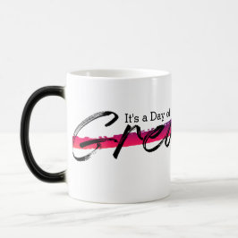 Mágica Taza con cita motivacional de pincelada