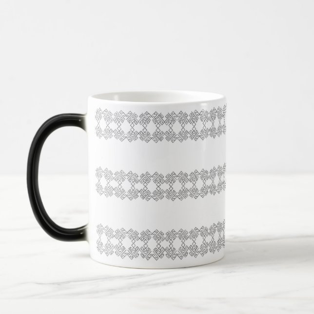 Mágica Taza con dibujo geométrico (Izquierda)