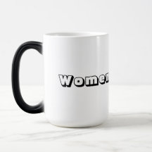 Taza con efecto Morphing – Texto "Mujeres" con nom