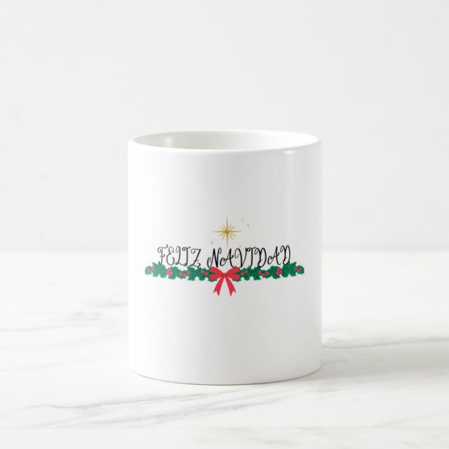 Mágica Taza con hermosa decoracion de navidad (Centro)