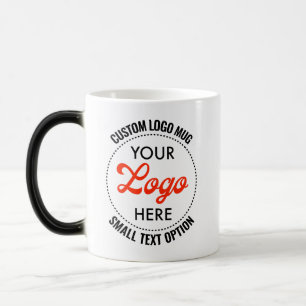 Mágica Taza con logotipo promocional de texto de tamaño p