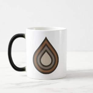 Mágica Taza con obra de arte en capas