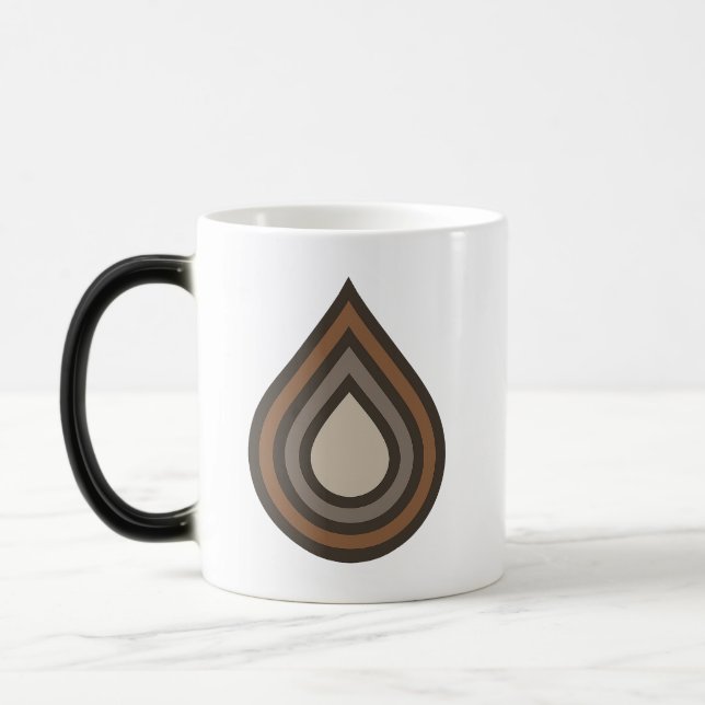 Mágica Taza con obra de arte en capas (Izquierda)