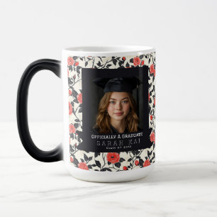 Mágica Taza con patrón de rosa único de color cambiante p