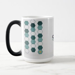 Mágica Taza con patrón geométrico hexagonal moderno
