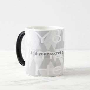 Mágica Taza con plantilla de mensaje secreto cambiante