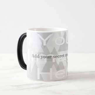 Mágica Taza con plantilla de mensaje secreto cambiante