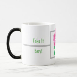Mágica Taza con rosa rosa cambiante