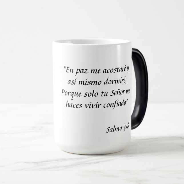 Mágica Taza con texto bíblico (Anverso derecho)