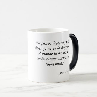 Mágica Taza con texto bíblico