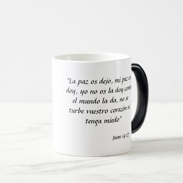 Mágica Taza con texto bíblico (Anverso derecho)