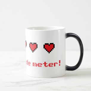 Mágica taza de 8 bits del corazón