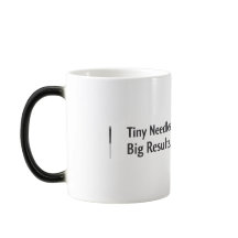 Taza de Acupuntura Agujas Pequeñas Grandes Resulta