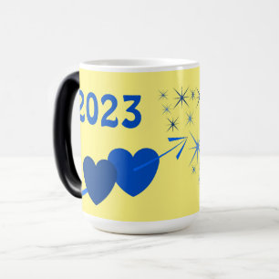 MÁGICA TAZA DE AMOR DE CORAZONES REGALO AÑO NUEVO 2023 TU