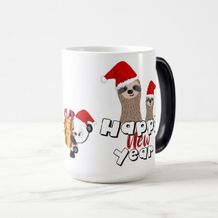 Mágica Taza de año nuevo con ranura de papá Noel