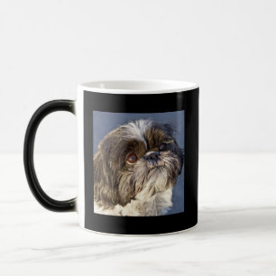 Mágica Taza de café con cachorro de Shih Tzu dulce que ca