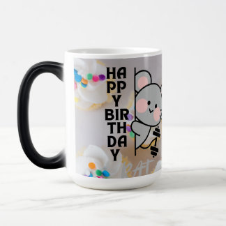 Mágica Taza de café con cambio de color de ratón Kawaii l