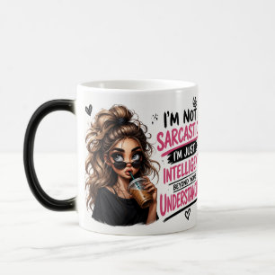 Mágica Taza De Café Con Frase Divertida Y Sarcástica De C