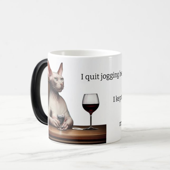 Mágica Taza de café con humor de vino (Anverso izquierdo)