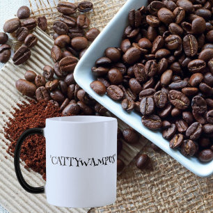 Mágica Taza de café con la frase sureña "Cattywampus"