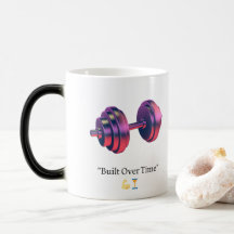 Taza De Café Con Mancuerna Motivacional Construida