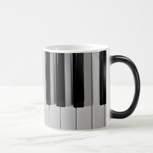 Mágica Taza de café de encargo del teclado de piano