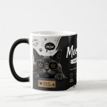 Taza de café estilo Meow: Menos gente, más gatos
