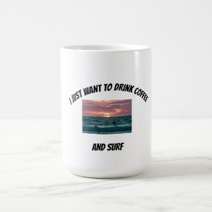 Mágica Taza de café para amantes del surf