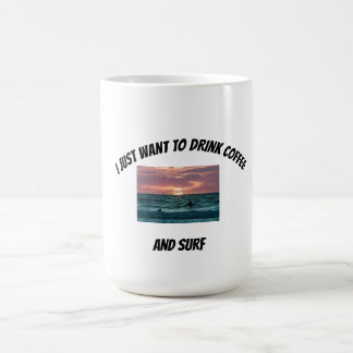 Mágica Taza de café para amantes del surf