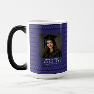 Mágica Taza de café para graduado con patrón geométrico l
