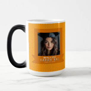 Mágica Taza de café para graduados con patrón abstracto e
