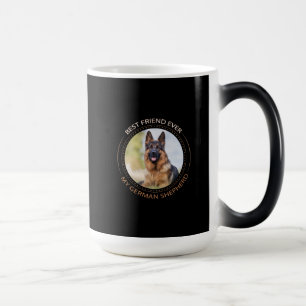 Mágica Taza de café personalizada Pastor Alemán Mejor Ami